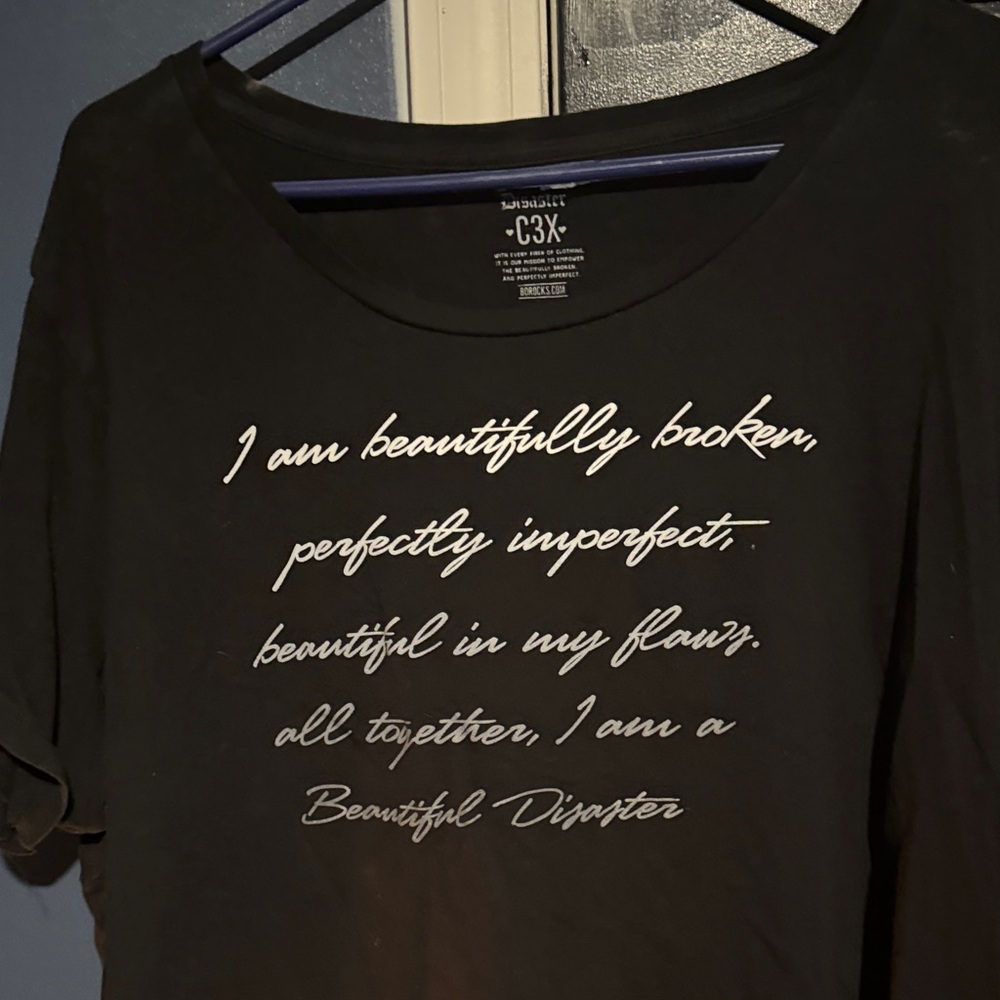 Beautiful Disaster Black Women's Tee